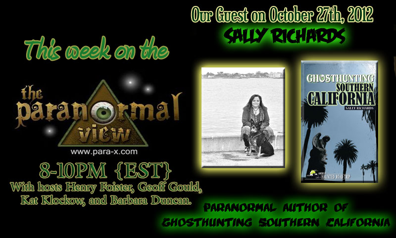 Sally Richards; Paranormal View 27 October 2012