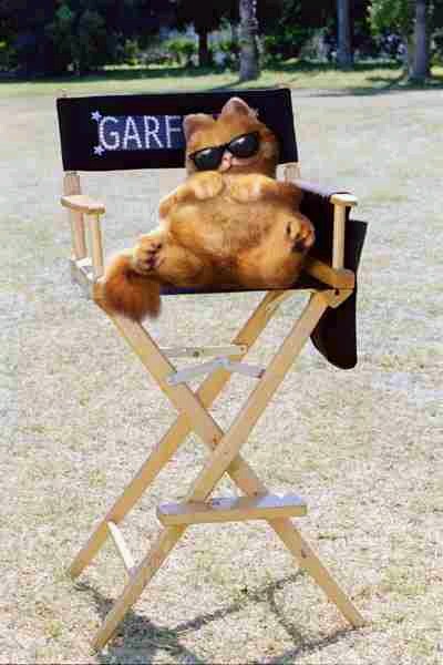 Promotional ''behind the scenes'' photo for the ''Garfield''movie/s