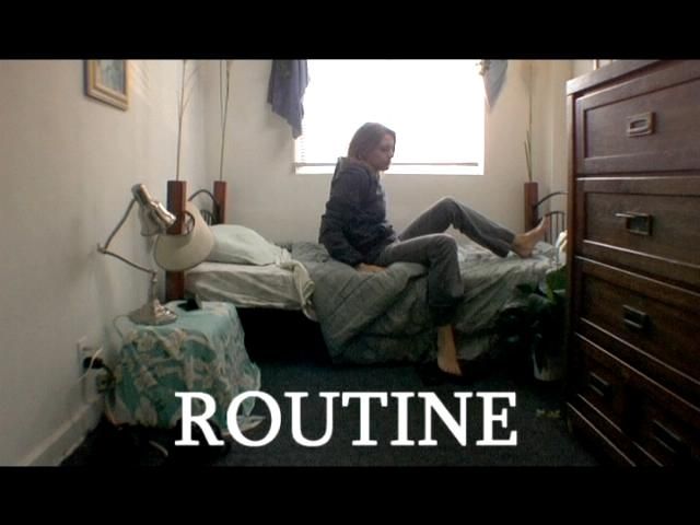 Geoffrey Gould as Clive in ''Routine''